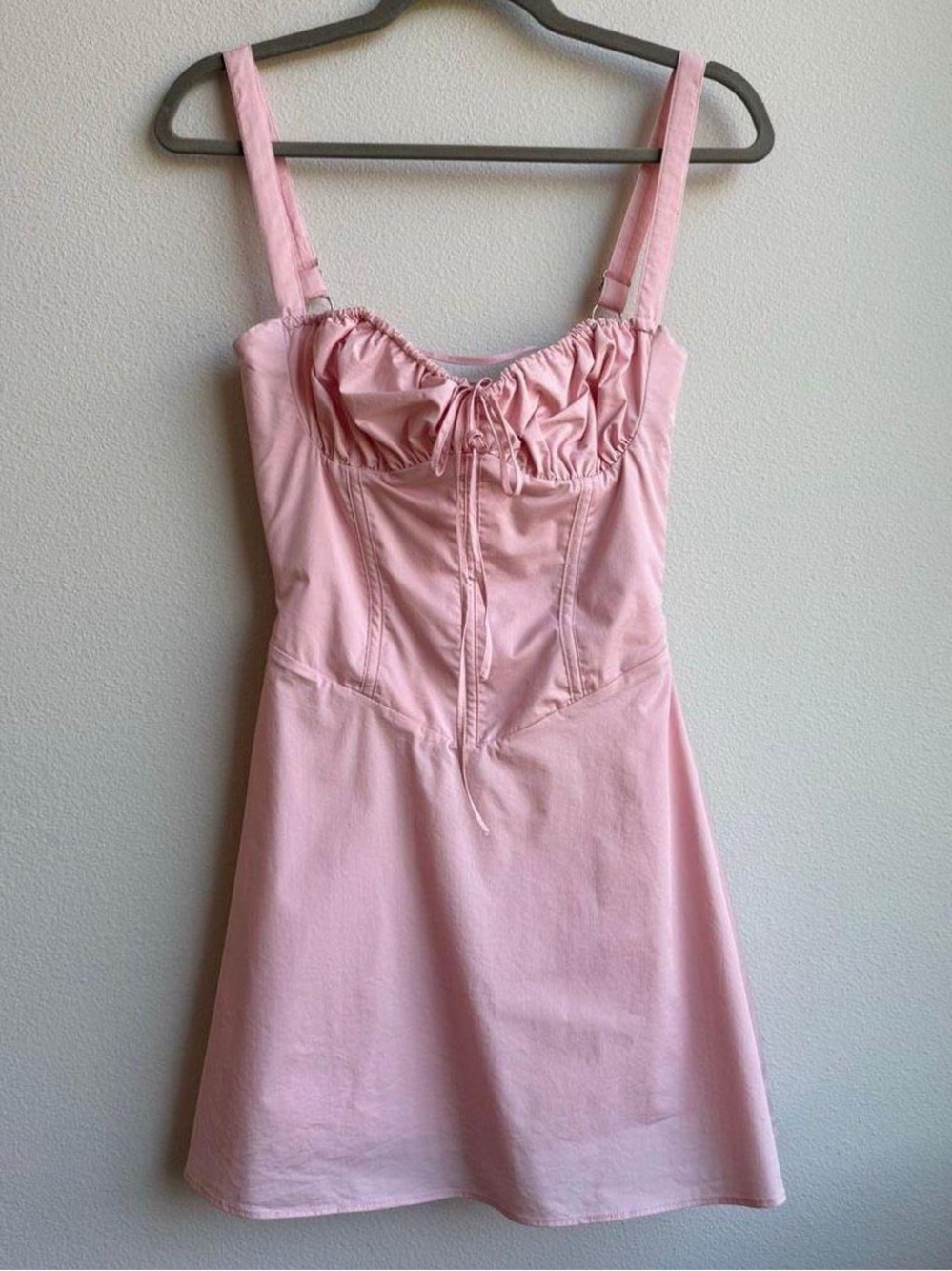 House of CB Pale Pink Bustier Mini Dress